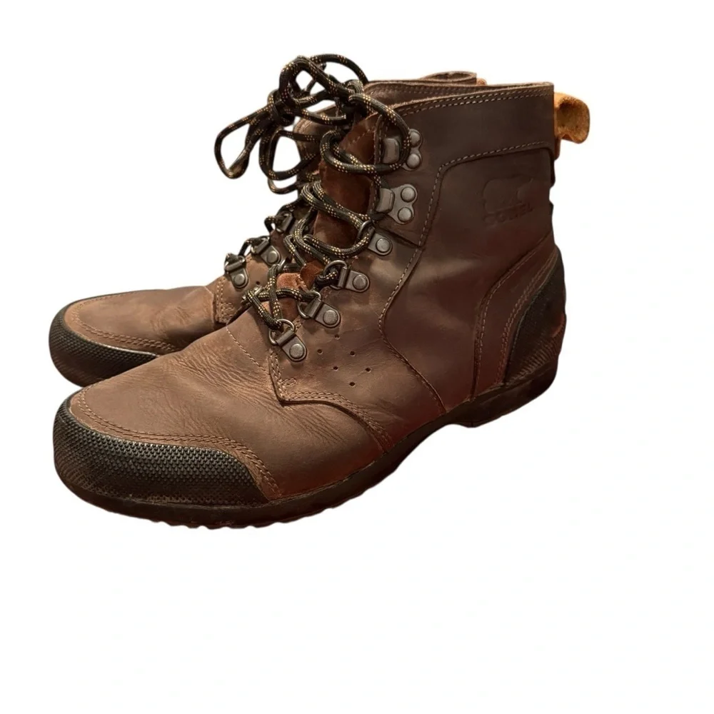 Sorel Ankeny Mid Rise Hiking Boot Size 8 Men Leather Waterproof Outdoor Gorpcore